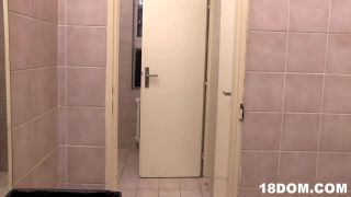 adult video clip 27 18Dom Bathroom Scene on cumshot crazy femdom