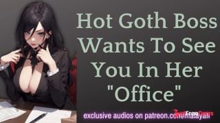 [GetFreeDays.com] Goth Boss Wants To See You In Her Office  ASMR Erotic Roleplay Porn Clip March 2023