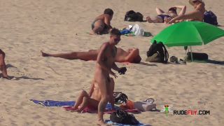 Dame naturist masturbation at strand  3