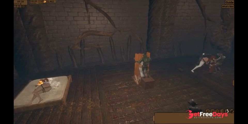 a crowd of goblins lined up to fuck a skinny girl