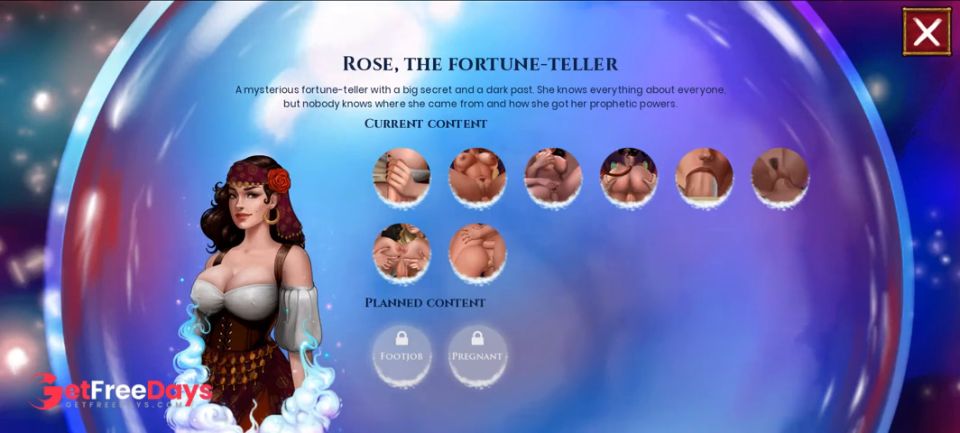 What A Legend 167 - Rose, The Fortune Teller - Double Boobjob By MissKitty2K