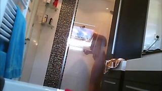 Nice blonde teen girl in the bathroom. hidden cam 2