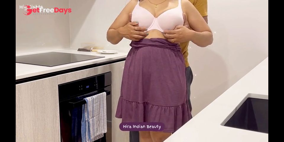 Cute Indian Milf Cheating with Brother in law - Nipple Play, Hairy Pussy Fingering, Naked Ass Play