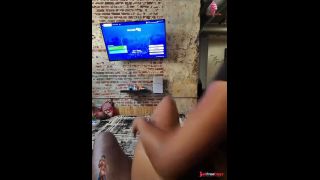 POV jerking daddy and riding him