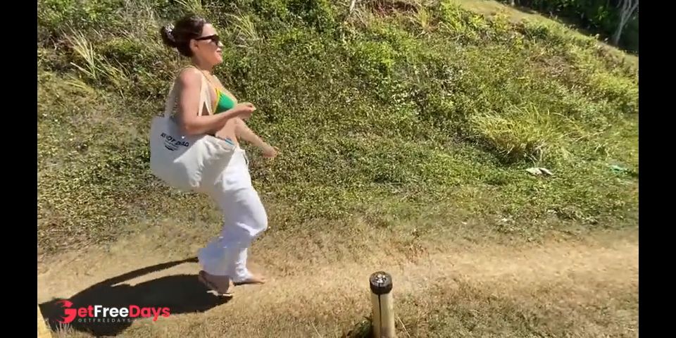EXTREME VLOG HOT COUPLE SUCKING COCK and FUCKING on a PUBLIC BEACH until we get caught