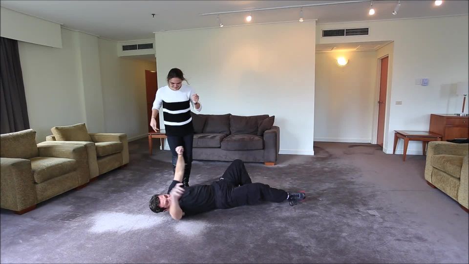 video 48 almost femdom wife Karate Trample Femdom Girls - Karate Lesson With Natalie Low-Blow, ballbusting on femdom porn