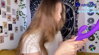 Masturbating My Pussy With A New Toy From Juntame, Female Orgasm  Yoursofia 1080p