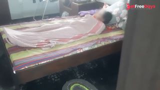 Catching the Step sister Masturbates under a blanket