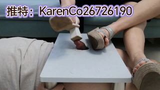 [K2S.CLUB] KarenCo26726190 - doble aplastamiento polla con zapatos abiertos de los pies - HD 720P