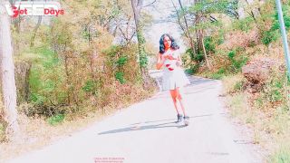 SOLO FEMALE BIKER FEMALE COSPLAY SKIRT GIVES BLOWJOB ON BIKE TRAIL RANDOM