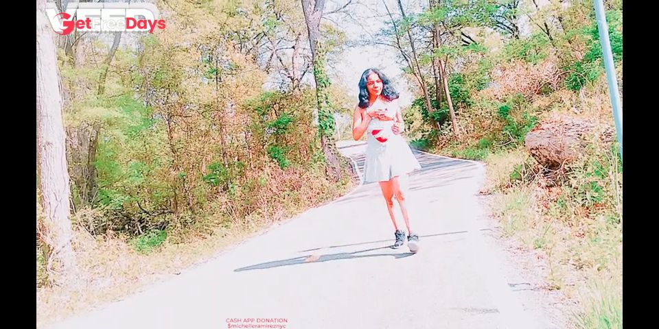 SOLO FEMALE BIKER FEMALE COSPLAY SKIRT GIVES BLOWJOB ON BIKE TRAIL RANDOM