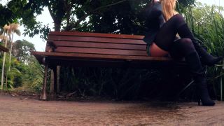 SecretCrush - Flashing In Public Park Turns Into Risky Glass Anal Toy ...