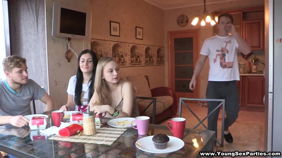 Alice and Inga - Two Russian Student Couple Swinger Sex