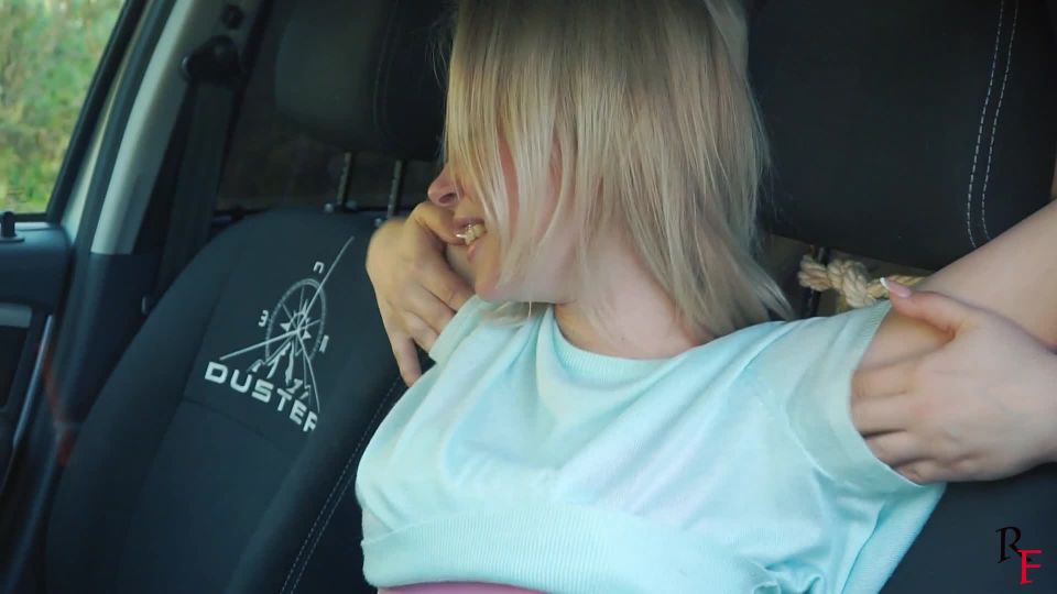 adult video clip 14 sasha foxx foot fetish Tickling Alla in the car by Agata – foot and half-dressed body, foot on femdom porn