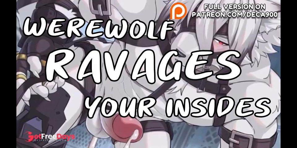 Werewolf RAVAGES your insides Top Fantasy Eating you out Desperate Rough