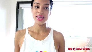 DIAMOND BANKS Aka AMETHYST BANKS Ebony NO HANDS POV Blowjob Cum Swallow 