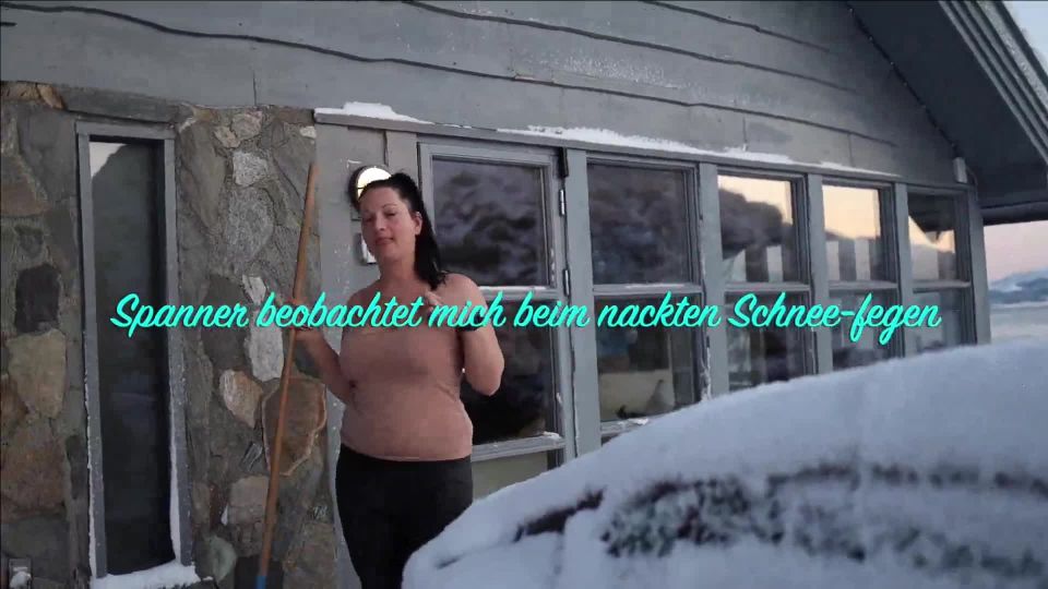 xxx video clip 7 Viola_Beck - Spanner beobachtet mich aus Wohnmobil beim nackigen Schneefegen  - german - german porn amateur sex tape