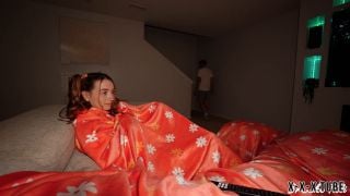 Sneaky Stepbro Hides In My Snuggie Airplays Porn On Tv  Brooke Tilli   Brooke Tilli