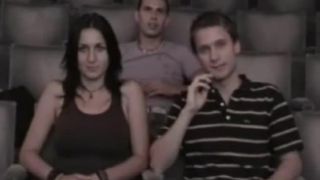 porn video 6 Groped in cinema 7, hardcore threesome on hardcore porn 