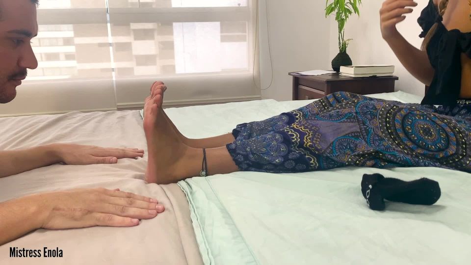 online adult video 30 3d foot fetish Mistress Enola - Enola Real Foot Gagging Session - FullHD 1080p, femdom on femdom porn