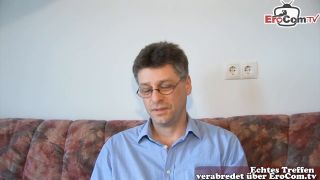 German Sex Meeting With Unknown Man And A Big Tits Milf