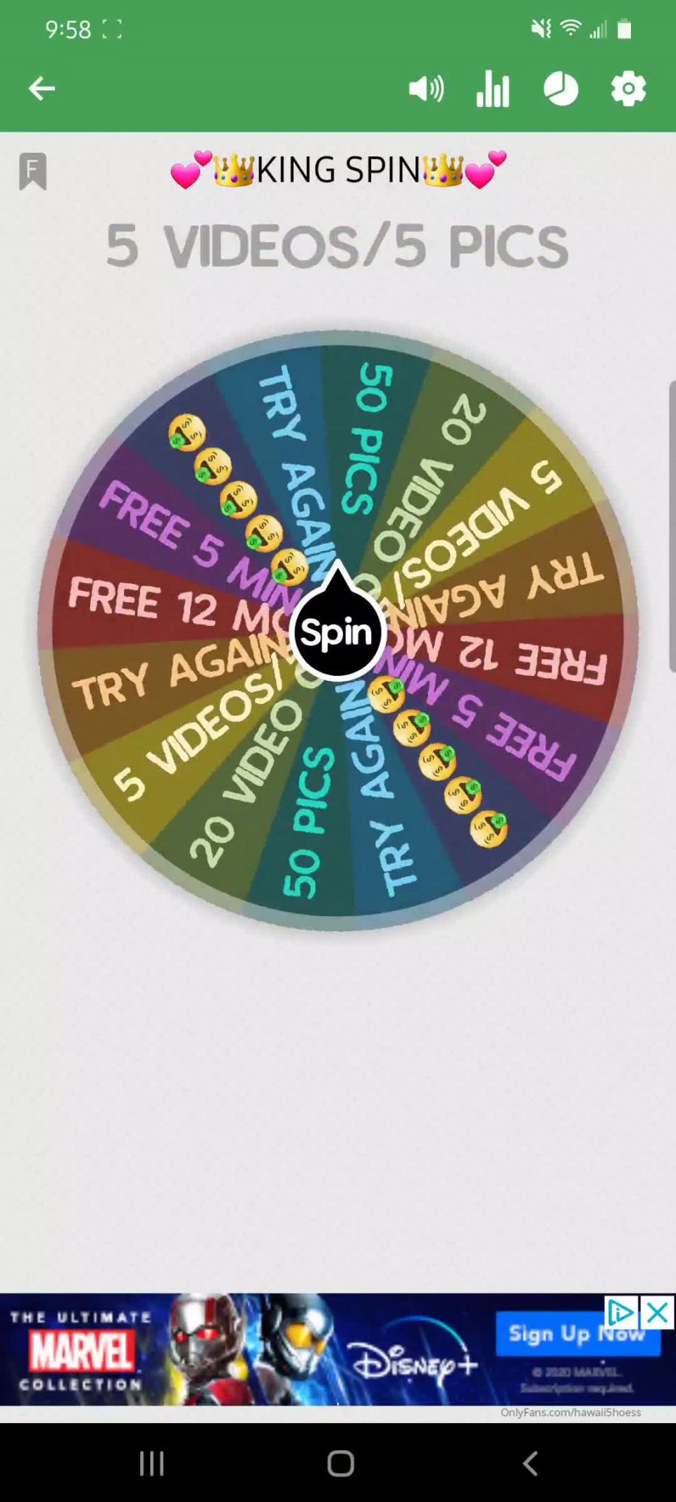 Onlyfans - hawaii5hoess - KING SPIN WHEEL  Lets have some FUN see what you might WIN You - 18-02-2021