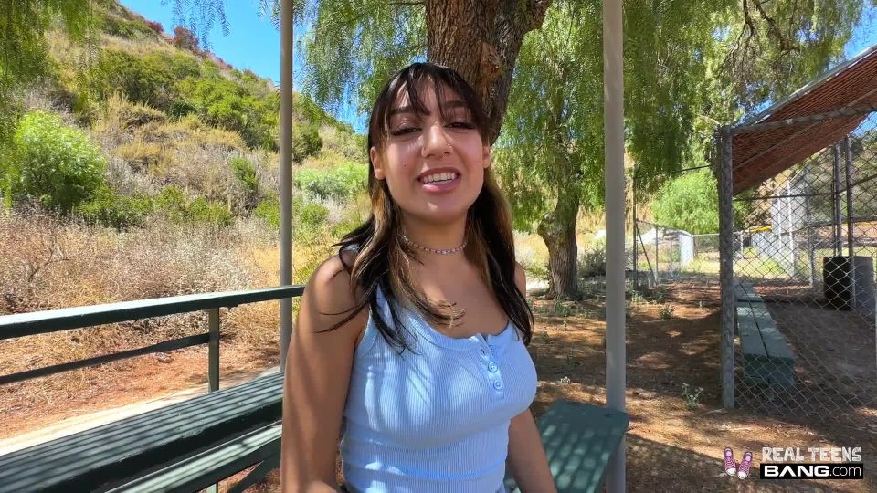 Violet Gems - Latina Violet Gems Gets Her Teen Pussy Fucked In Public - Teen
