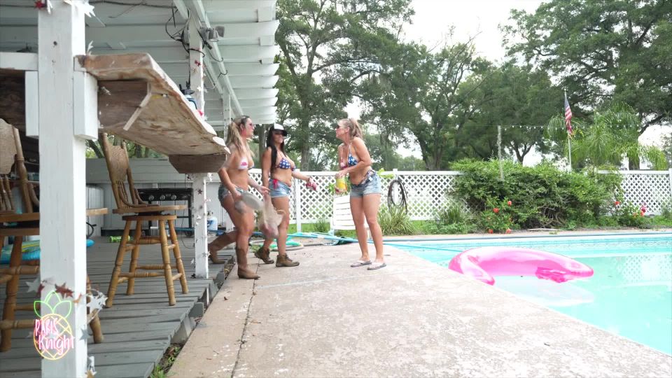 Paris Knight - 4th of July Trailer Trash Pool Bash - Big Boobs