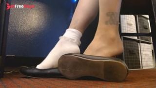 [GetFreeDays.com] Closeup Ruffled Socks Pantyhose Ballet Flats Tease Adult Clip May 2023