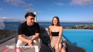 Cute Russian Amateurs Fucking by a Pool