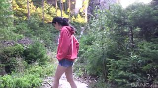 Nicolette Rubs One Out In The  Forest