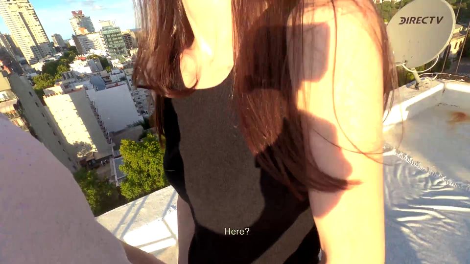 Outdoor Public Sex On The Roof  Anyone Could See Us!  HOT Amateur