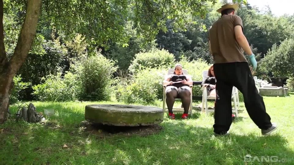 free online video 12 Skinny Gardener Gets Used By Latex Clad Big Betties In The Park | fetish | threesome femdom forced bi