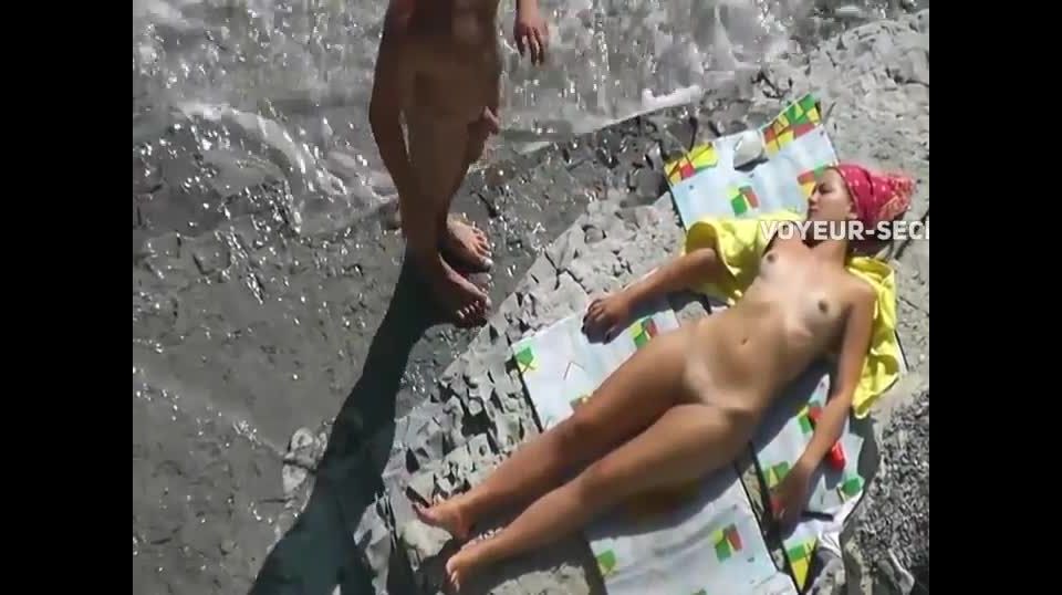 Hot view on a girl tanning nude Nudism!