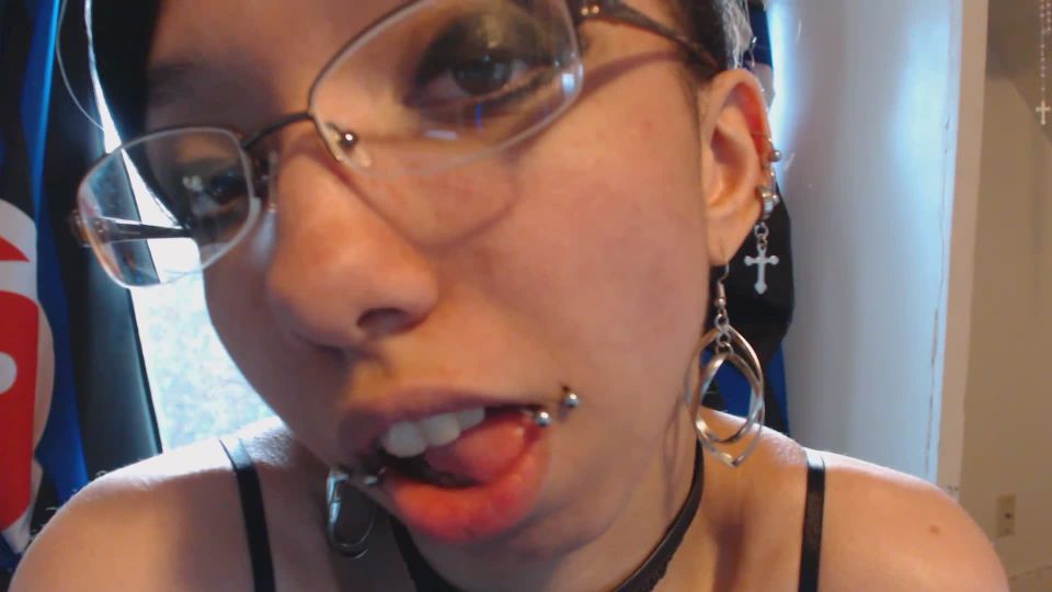 video 14 female neck fetish fetish porn | Miss Alice the Goth – Pink Lip Gloss Tonguing Glass Dildo | miss alice the goth