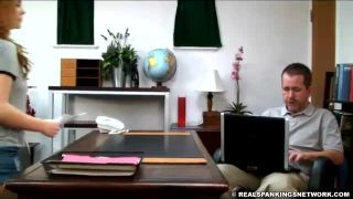 free video 39 femdom heels Stevie is Paddled by the Principal, spanking on fetish porn