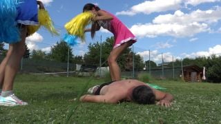 Cheerleader Trampling Fun