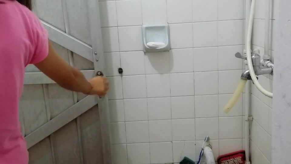 Nice girl taking shower and washing pussy. hidden cam
