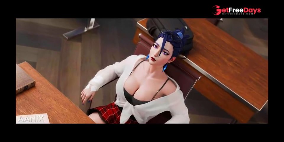 KDA KaiSa Sucking your Huge Cock for Exam Answers League of Legends 3D Hentai Blowjob Anal