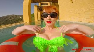 Red Milf XXX - Poolside Porn mature 