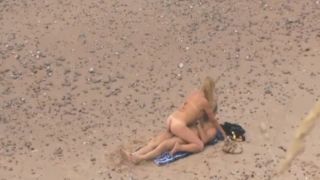 Older guy fucks a teen girl on a beach