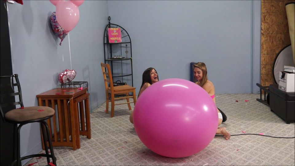 Custom Fetish - 55 Inch Balloon Blow to Pop W Slo M - Fetish