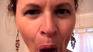 online porn video 19 Lou sucks a dildo | fetish | fetish porn s&m fetish