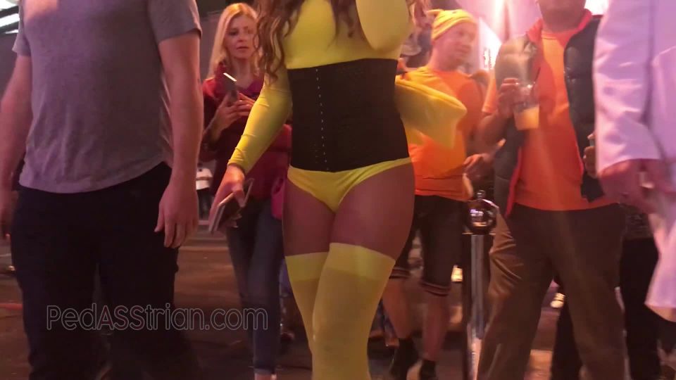 CandidCreeps 860 Pikachu Thong in Public Halloween Candid Hal
