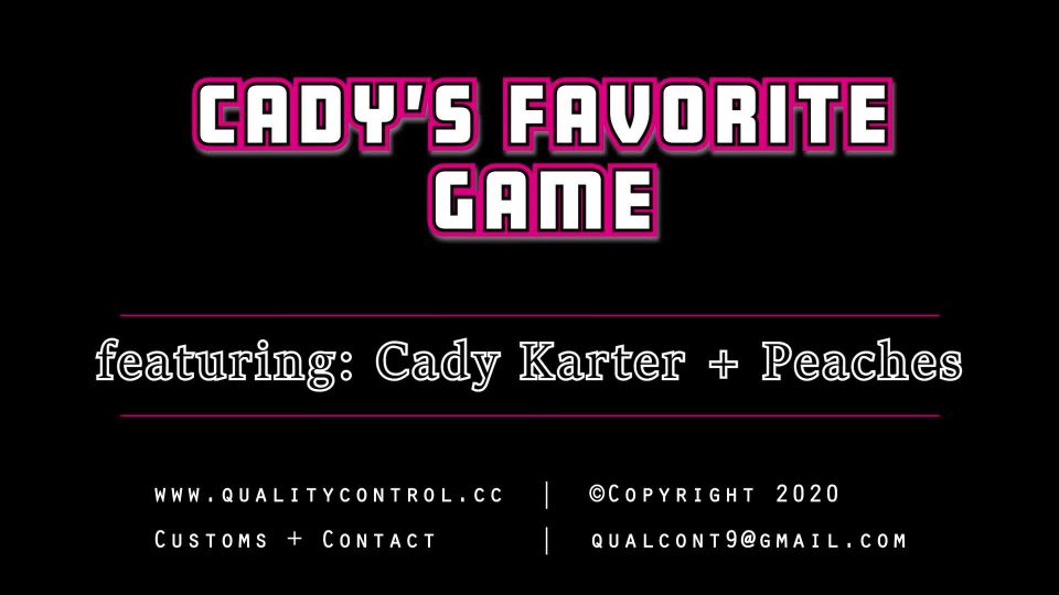 xxx video 31 Quality Control – Cady Karter and Peaches – Cadys Favorite Game, blair williams femdom on femdom porn 
