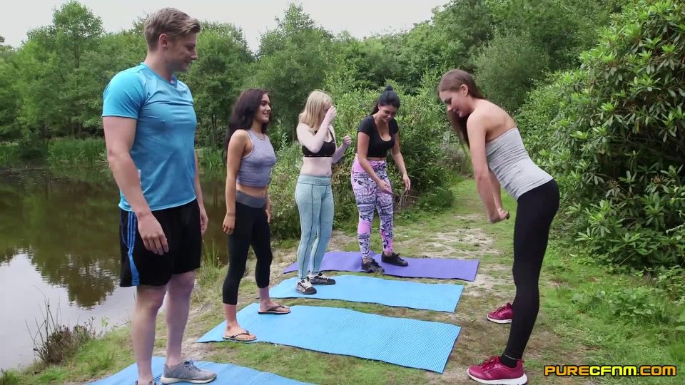 Emma Leigh, Lola Rae, Satine Spark, Tina Kay in Outdoor Yoga 1080p