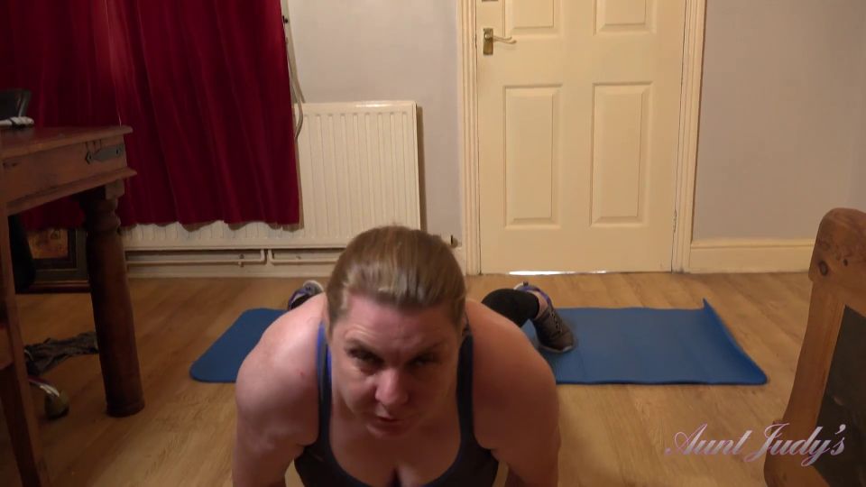 Aunt Judy'S  Busty Mature BBW Housewife Rachel  Naughty Yoga Workout