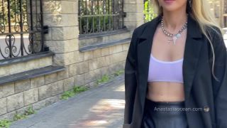 Midday Walk In A Transparent Bra In Public. Flashing Boobs. 1080p