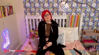 Redhead streamer takes private call