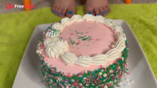 [GetFreeDays.com] Subby Wanted Dessert So I Smash A Cake and Feed Him From My Feet  Food Crush  Foot Cleaning Adult Clip October 2022